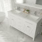 Laviva 313YG319-60W Laviva Wimbledon 60" White Double Sink Bathroom Vanity Cabinet 313YG319-60W