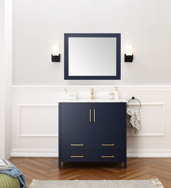 Legion Furniture WA7936-B Legion Furniture WA7936-B 36 Solid Wood Sink Vanity With Mirror - No Faucet