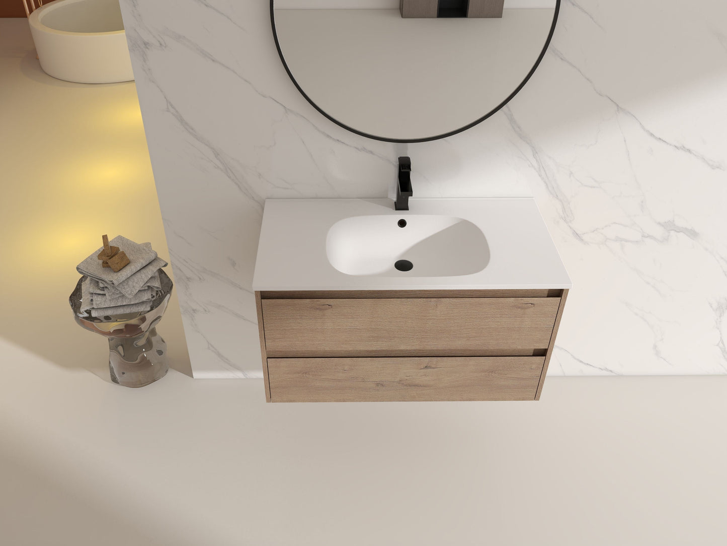 Legion Furniture WC2302-36 Legion Furniture WC2302-36 36" Sink Vanity, Plywood, SMC Top, No Faucet