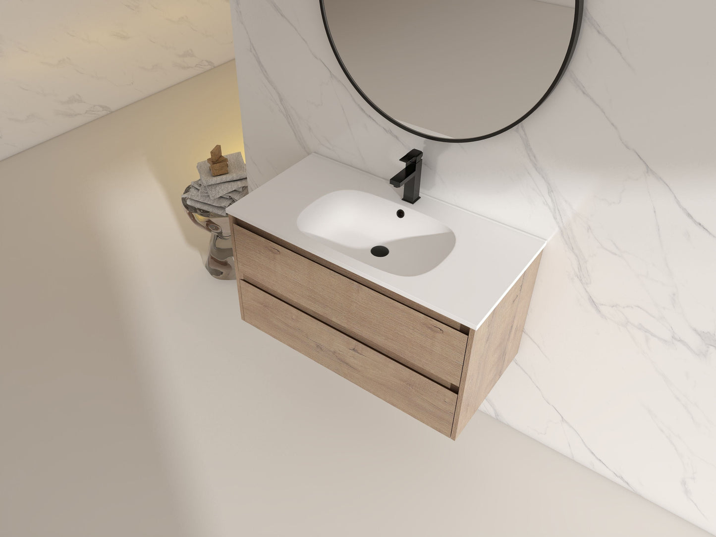 Legion Furniture WC2302-36 Legion Furniture WC2302-36 36" Sink Vanity, Plywood, SMC Top, No Faucet