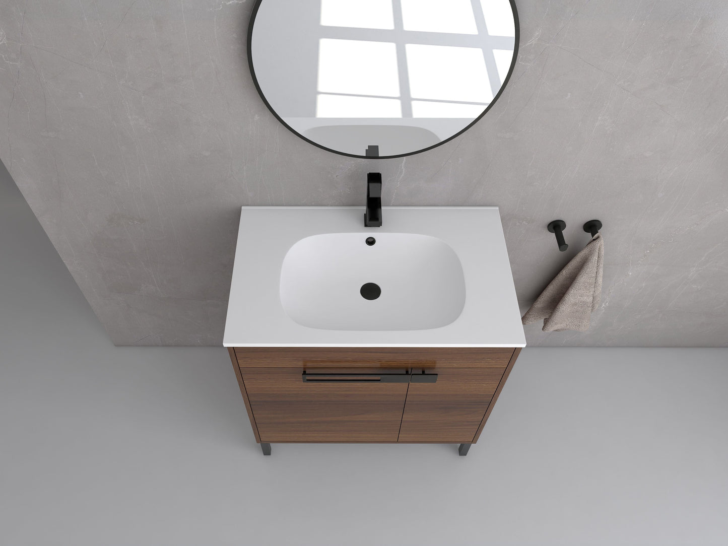 Legion Furniture WC2303-30-KD Legion Furniture WC2303-30-KD 30" Sink Vanity with KD Package, Plywood, SMC Top, No Faucet