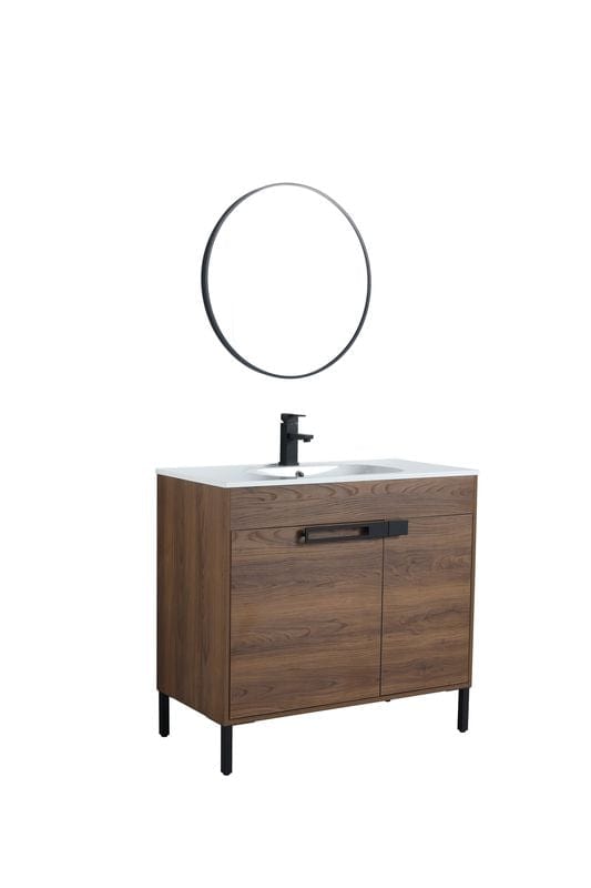 Legion Furniture WC2303-36-KD Legion Furniture WC2303-36-KD 36" Sink Vanity with KD Package, Plywood, SMC Top, No Faucet