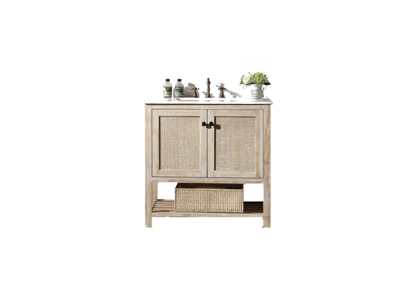 Legion Furniture WH5136 Legion Furniture WH5136 36 Solid Wood Sink Vanity with Marble Top - No Faucet