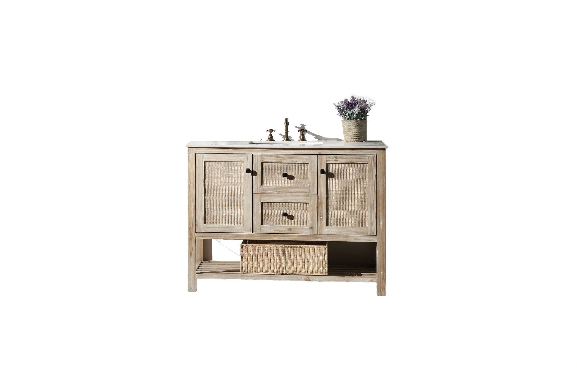 Legion Furniture WH5148 Legion Furniture WH5148 48" Solid Wood Sink Vanity with Marble Top - No Faucet