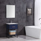 Legion Furniture WH7024-BL-PVC Legion Furniture WH7024-BL-PVC 24" Blue Finish Sink Vanity with Black Metal Frame - PVC