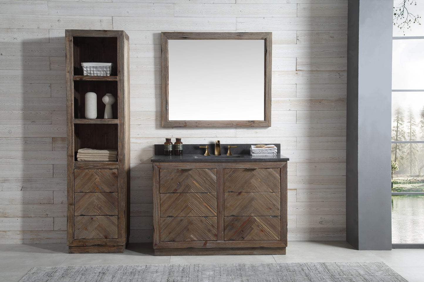 Legion Furniture WH8548 Legion Furniture WH8548 48" Wood Sink Vanity Match with Marble WH 5148" Top - No Faucet