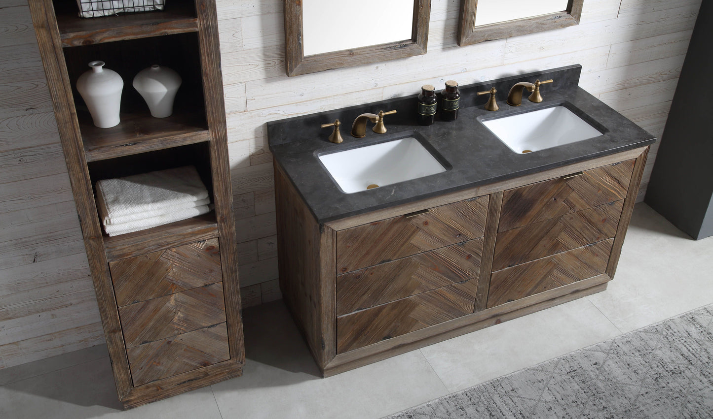 Legion Furniture WH8560 Legion Furniture WH8560 60" Wood Sink Vanity Match with Marble WH 5160" Top - No Faucet