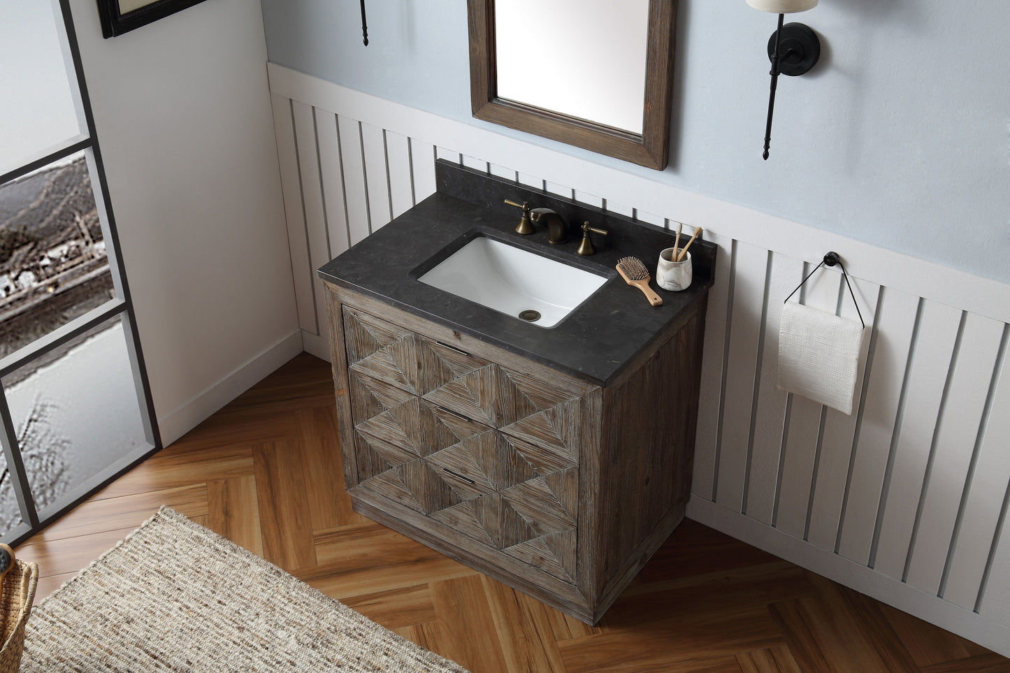 Legion Furniture WH8736 Legion Furniture WH8736 36" Wood Sink Vanity Match with Marble WH 5136" Top - No Faucet