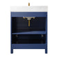 Legion Furniture WLF2130-B Legion Furniture WLF2130-B 30" Blue Finish Sink Vanity Cabinet with Carrara White Top