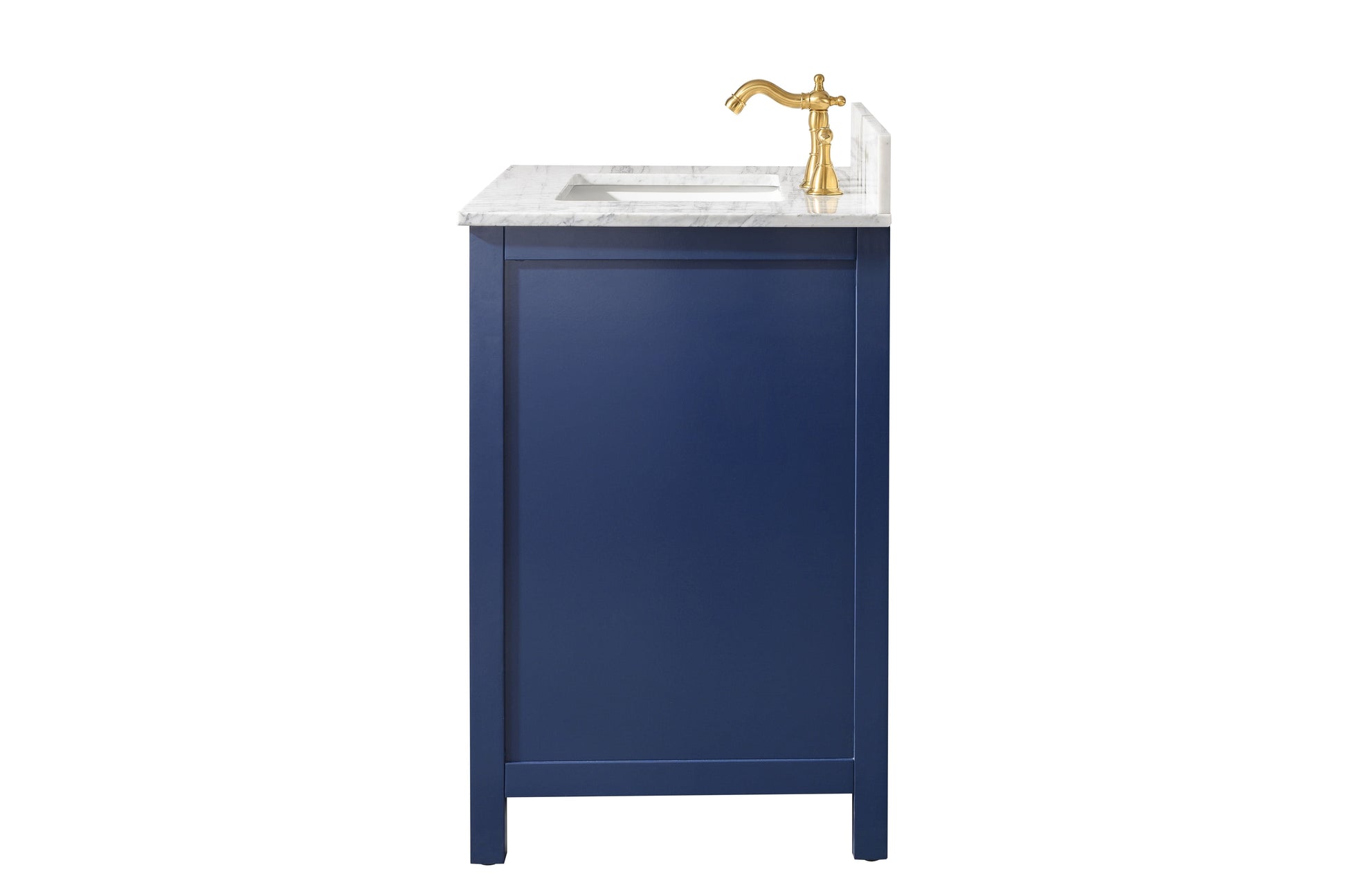 Legion Furniture WLF2130-B Legion Furniture WLF2130-B 30" Blue Finish Sink Vanity Cabinet with Carrara White Top