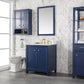 Legion Furniture WLF2130-B Legion Furniture WLF2130-B 30" Blue Finish Sink Vanity Cabinet with Carrara White Top