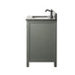 Legion Furniture WLF2130-PG Legion Furniture WLF2130-PG 30" Pewter Green Finish Sink Vanity Cabinet with Blue Limestone Top