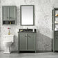 Legion Furniture WLF2130-PG Legion Furniture WLF2130-PG 30" Pewter Green Finish Sink Vanity Cabinet with Blue Limestone Top