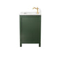 Legion Furniture WLF2130-VG Legion Furniture WLF2130-VG 30" Vogue Green Finish Sink Vanity Cabinet with Carrara White Top