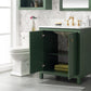 Legion Furniture WLF2130-VG Legion Furniture WLF2130-VG 30" Vogue Green Finish Sink Vanity Cabinet with Carrara White Top