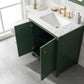 Legion Furniture WLF2130-VG Legion Furniture WLF2130-VG 30" Vogue Green Finish Sink Vanity Cabinet with Carrara White Top