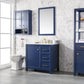 Legion Furniture WLF2136-B Legion Furniture WLF2136-B 36" Blue Finish Sink Vanity Cabinet with Carrara White Top