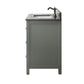 Legion Furniture WLF2136-PG Legion Furniture WLF2136-PG 36" Pewter Green Finish Sink Vanity Cabinet with Blue Limestone Top