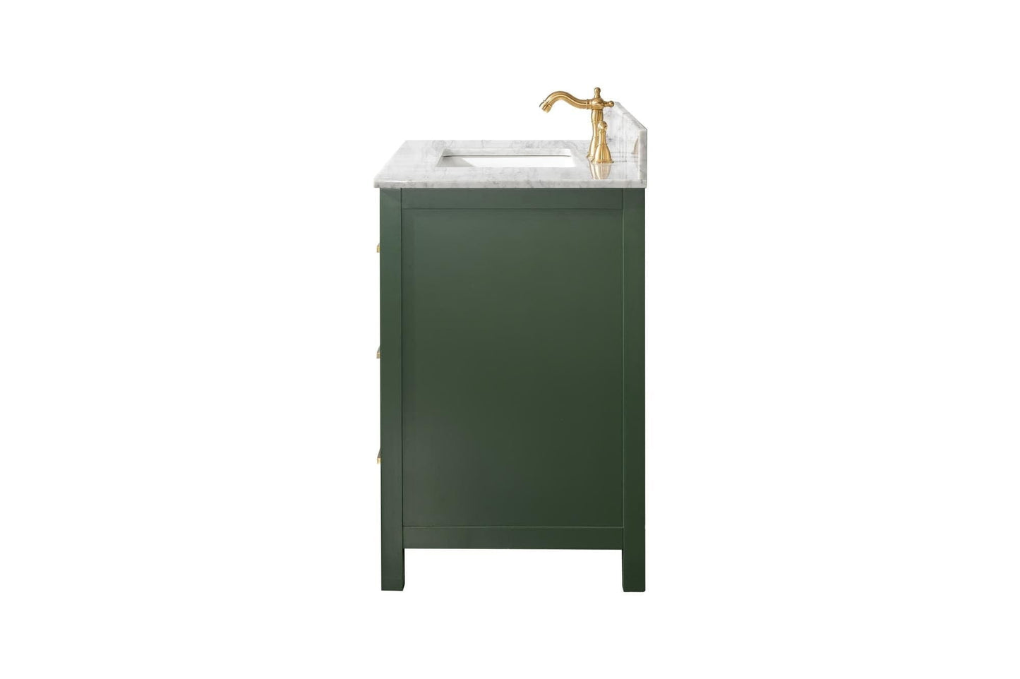 Legion Furniture WLF2136-VG Legion Furniture WLF2136-VG 36" Vogue Green Finish Sink Vanity Cabinet with Carrara White Top