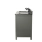 Legion Furniture WLF2154-PG Legion Furniture WLF2154-PG 54" Pewter Green Finish Double-Sink Vanity Cabinet with Blue Limestone Top