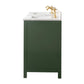 Legion Furniture WLF2160D-VG Legion Furniture WLF2160D-VG 60" Vogue Green Finish Double-Sink Vanity Cabinet with Carrara White Top