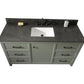 Legion Furniture WLF2160S-PG Legion Furniture WLF2160S-PG 60" Pewter Green Finish Single-Sink Vanity Cabinet with Blue Limestone Top