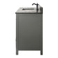 Legion Furniture WLF2160S-PG Legion Furniture WLF2160S-PG 60" Pewter Green Finish Single-Sink Vanity Cabinet with Blue Limestone Top