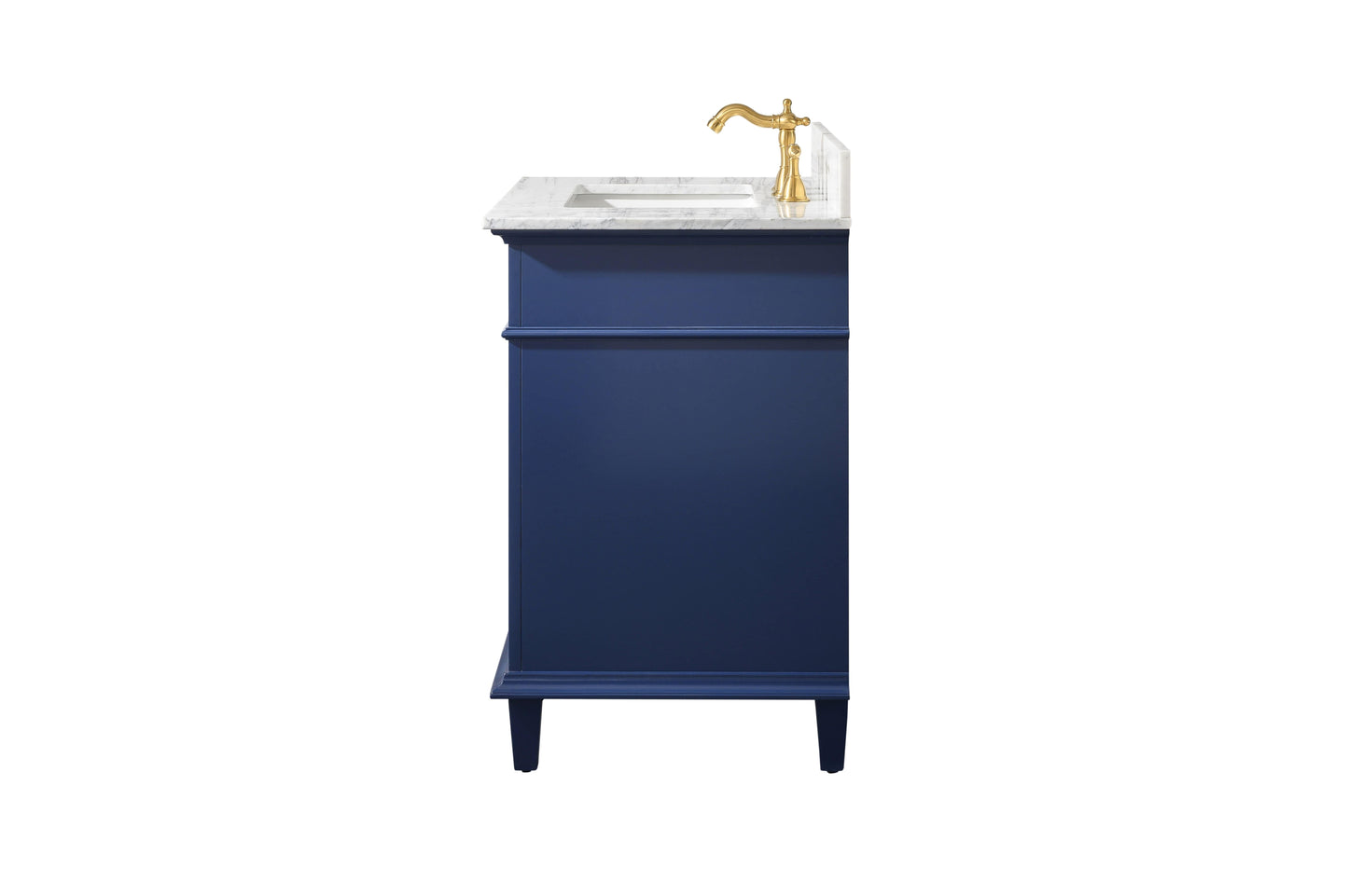 Legion Furniture WLF2230-B Legion Furniture WLF2230-B 30" Blue Finish Sink Vanity Cabinet with Carrara White Top