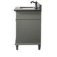 Legion Furniture WLF2230-PG Legion Furniture WLF2230-PG 30" Pewter Green Finish Sink Vanity Cabinet with Blue Limestone Top