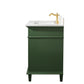 Legion Furniture WLF2230-VG Legion Furniture WLF2230-VG 30" Vogue Green Finish Sink Vanity Cabinet with Carrara White Top