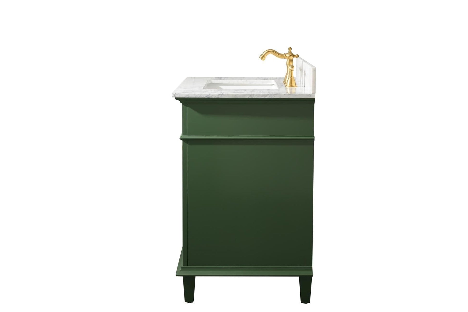 Legion Furniture WLF2230-VG Legion Furniture WLF2230-VG 30" Vogue Green Finish Sink Vanity Cabinet with Carrara White Top