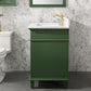 Legion Furniture WLF2230-VG Legion Furniture WLF2230-VG 30" Vogue Green Finish Sink Vanity Cabinet with Carrara White Top