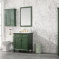 Legion Furniture WLF2230-VG Legion Furniture WLF2230-VG 30" Vogue Green Finish Sink Vanity Cabinet with Carrara White Top