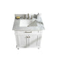 Legion Furniture WLF2230-W Legion Furniture WLF2230-W 30" White Finish Sink Vanity Cabinet with Carrara White Top