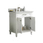 Legion Furniture WLF2230-W Legion Furniture WLF2230-W 30" White Finish Sink Vanity Cabinet with Carrara White Top