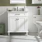 Legion Furniture WLF2230-W Legion Furniture WLF2230-W 30" White Finish Sink Vanity Cabinet with Carrara White Top