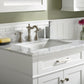 Legion Furniture WLF2230-W Legion Furniture WLF2230-W 30" White Finish Sink Vanity Cabinet with Carrara White Top