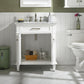 Legion Furniture WLF2230-W Legion Furniture WLF2230-W 30" White Finish Sink Vanity Cabinet with Carrara White Top