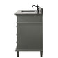 Legion Furniture WLF2236-PG Legion Furniture WLF2236-PG 36" Pewter Green Finish Sink Vanity Cabinet with Blue Limestone Top