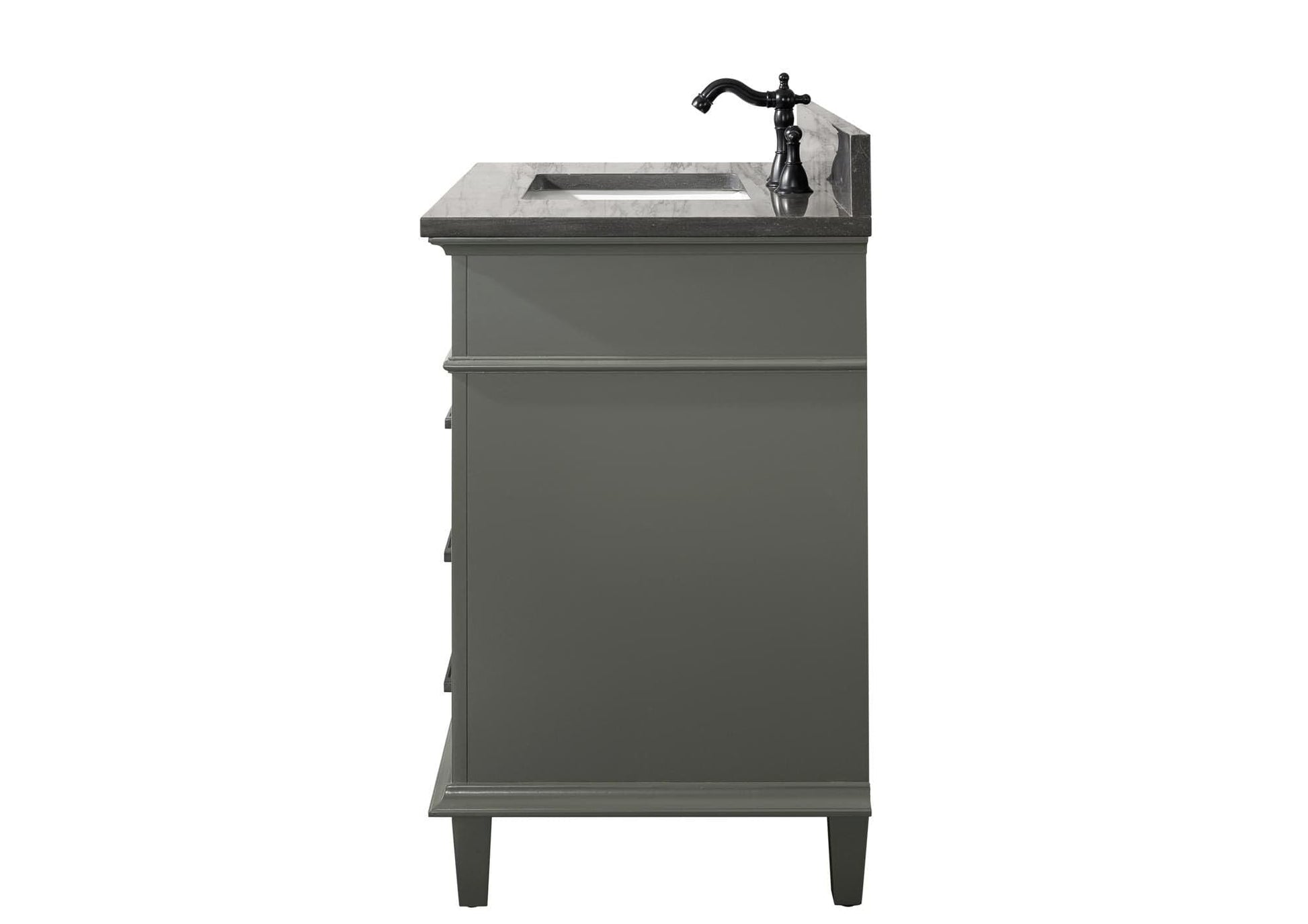 Legion Furniture WLF2236-PG Legion Furniture WLF2236-PG 36" Pewter Green Finish Sink Vanity Cabinet with Blue Limestone Top