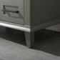 Legion Furniture WLF2236-PG Legion Furniture WLF2236-PG 36" Pewter Green Finish Sink Vanity Cabinet with Blue Limestone Top