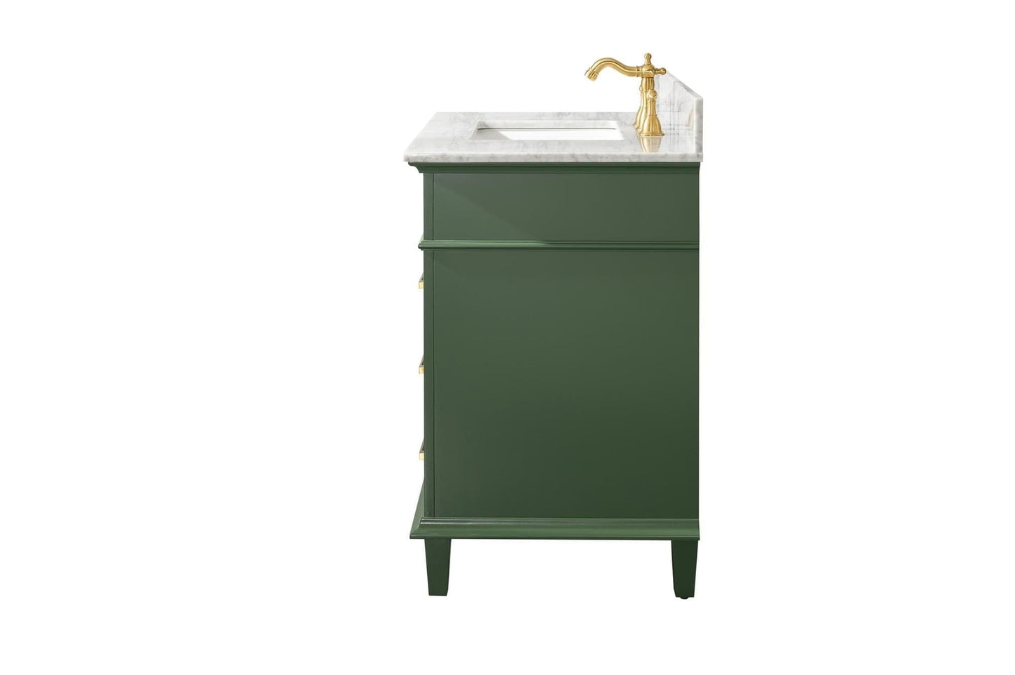 Legion Furniture WLF2236-VG Legion Furniture WLF2236-VG 36" Vogue Green Finish Sink Vanity Cabinet with Carrara White Top