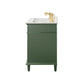 Legion Furniture WLF2254-VG Legion Furniture WLF2254-VG 54" Vogue Green Finish Double-Sink Vanity Cabinet with Carrara White Top