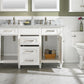 Legion Furniture WLF2254-W Legion Furniture WLF2254-W 54" White Finish Double-Sink Vanity Cabinet with Carrara White Top