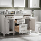 Legion Furniture WLF2254-W Legion Furniture WLF2254-W 54" White Finish Double-Sink Vanity Cabinet with Carrara White Top