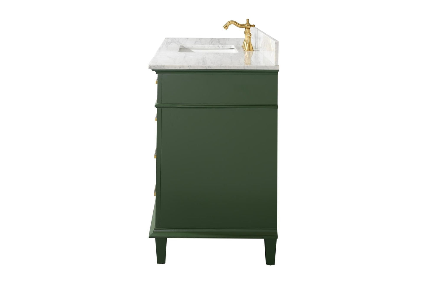 Legion Furniture WLF2260S-VG Legion Furniture WLF2260S-VG 60" Vogue Green Finish Single-Sink Vanity Cabinet with Carrara White Top