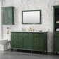 Legion Furniture WLF2260S-VG Legion Furniture WLF2260S-VG 60" Vogue Green Finish Single-Sink Vanity Cabinet with Carrara White Top