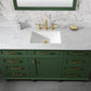 Legion Furniture WLF2260S-VG Legion Furniture WLF2260S-VG 60" Vogue Green Finish Single-Sink Vanity Cabinet with Carrara White Top