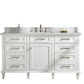 Legion Furniture WLF2260S-W Legion Furniture WLF2260S-W 60" White Finish Single-Sink Vanity Cabinet with Carrara White Top