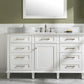 Legion Furniture WLF2260S-W Legion Furniture WLF2260S-W 60" White Finish Single-Sink Vanity Cabinet with Carrara White Top